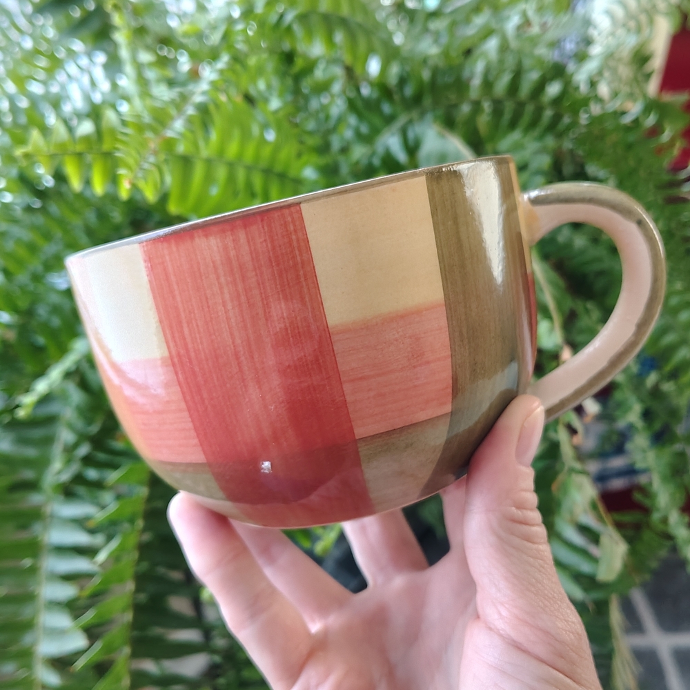 Striped Multicolor Ceramic Mug